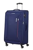American Tourister Tourister Hyperspeed, Bagaglio a Mano, Blu (Combat Navy), L (80 cm - 109/116 L)