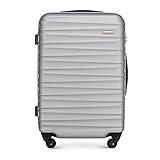 WITTCHEN Groove Line, Luggage Suitcase Unisex Adult, Telescopic Handles, Grigio (Grey), 67 centimeters