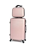 Valigia da viaggio 65 cm & Vanity Case, Rosé #5859, 65cm & Vanity