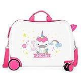 Roll Road Little Me Unicorn Ride-On Suitcase 2 Multi-Direction Spinner Wheels