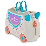 Trunki Valigia Cavalcabile per Bambini – Trolley Bambini Bagaglio a Mano – Valigia Cavalcabile Lola Lama (Crema)
