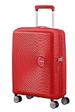 AMERICAN TOURISTER Soundbox - Spinner S Espandibile Bagaglio a Mano, Spinner S (55 cm - 41 L), Rosso (Coral Red)
