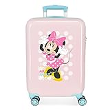 Disney Minnie Play All Day Valigia da cabina rosa 38 x 55 x 20 cm Rigida ABS Chiusura a combinazione laterale 34 L 2 kg 4 ruote doppie attrezzature a mano