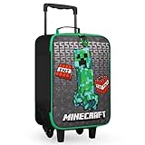Minecraft Valigia per Bambini Trolley Bagaglio a Mano Borsone da Viaggio per Bambino Bambina Regalo per Gamer