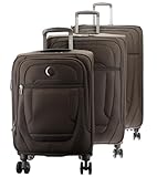DELSEY PARIS - HELIUM DLX - Set di 3 valigie per bagagli - estensibile - ultra leggero - bagaglio a mano 55 cm -Bagaglio a mano media 71 cm - borsa 83 cm - Moka