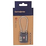 Samsonite Global Travel Accessories - Three Dial TSA Cable Lucchetto per valigie 10 centimeters 1 Nero (Black)