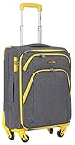 CABIN GO 5615 Valigia Trolley Morbido, bagaglio a mano 55x40x20 con 4 ruote e Chiusura a combinazione, grande valigia Ideale a bordo di Ryanair, Alitalia, Air Italy, easyJet, Lufthansa