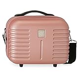 Roll Road India Beauty case regolabile con tracolla rosa 29 x 21 x 15 cm Rigido ABS 9,14 L