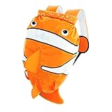 Trunki PaddlePak Dry Bag Borsa Piscina Bambini Impermeabile – Sacca Piscina Bambino – Sacca Zaino da Palestra per Bambini – Chuckles il Pesce Pagliaccio (Arancia)