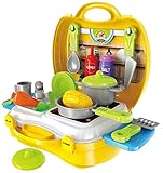 Brigamo to go in valigetta - Set di giocattoli da cucina per bambini