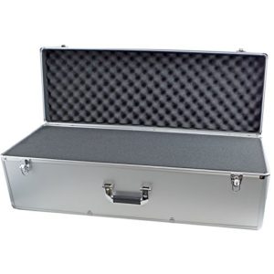 NEW X-LARGE Aluminium Flight Case 850x295x270mm Protective Tool Box Foam Block