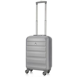 Aerolite ABS trolley bagaglio a mano valigia rigida con 4 ruote, Argento