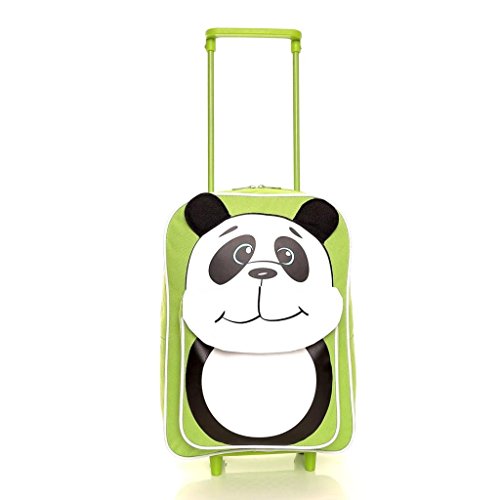 Karabar Wildlife Amici Bambini Trolley Borsa (Verde Panda)