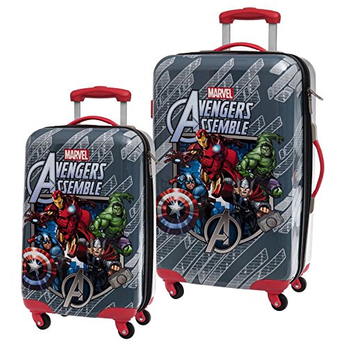 Marvel Set Valigie Rigide Avengers, Multicolore, 21 Litri, 67 cm