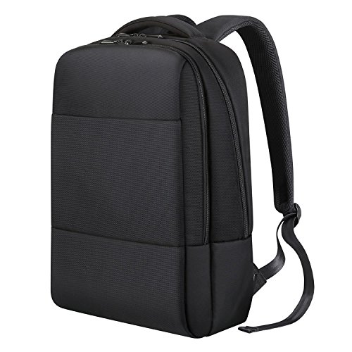 REYLEO Zaino Per Computer Portatile da 15.6″ Backpack laptop Zainetto per Uomo ideale per l’ufficio ed il lavoro, capienza fino a 18 L (nero)