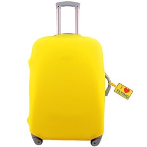 Kilofly, copertura protettiva per trolley, 45-76 cm, con etichetta per bagagli inclusa, yellow 18 – 22 inch (Giallo) – TBA502YELs20