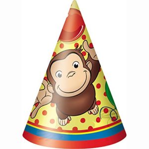 Curious George Party Hats [8 Per Pack]