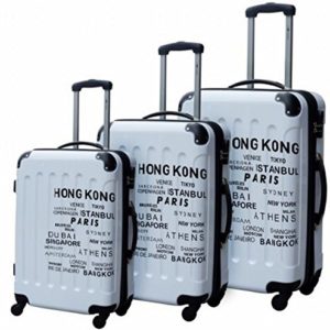 Lifetime Travel Set di valigie con ruote, 3 pezzi, 184 Litri, Set di valigie, 871125256584, 871125256584