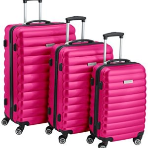 Luggagezone , Valigia  Unisex, rosa (Rosa) – LZ7010-S-P