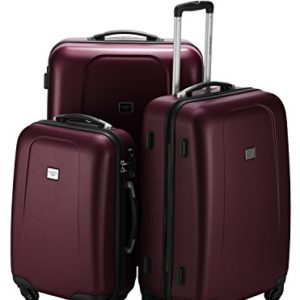 Hauptstadtkoffer Serie Wedding Set di valigie da 42,67 e 103 litri, con chiusura TSA, disponibile in 9 diversi colori, trousse inclusa, colore: borgogna